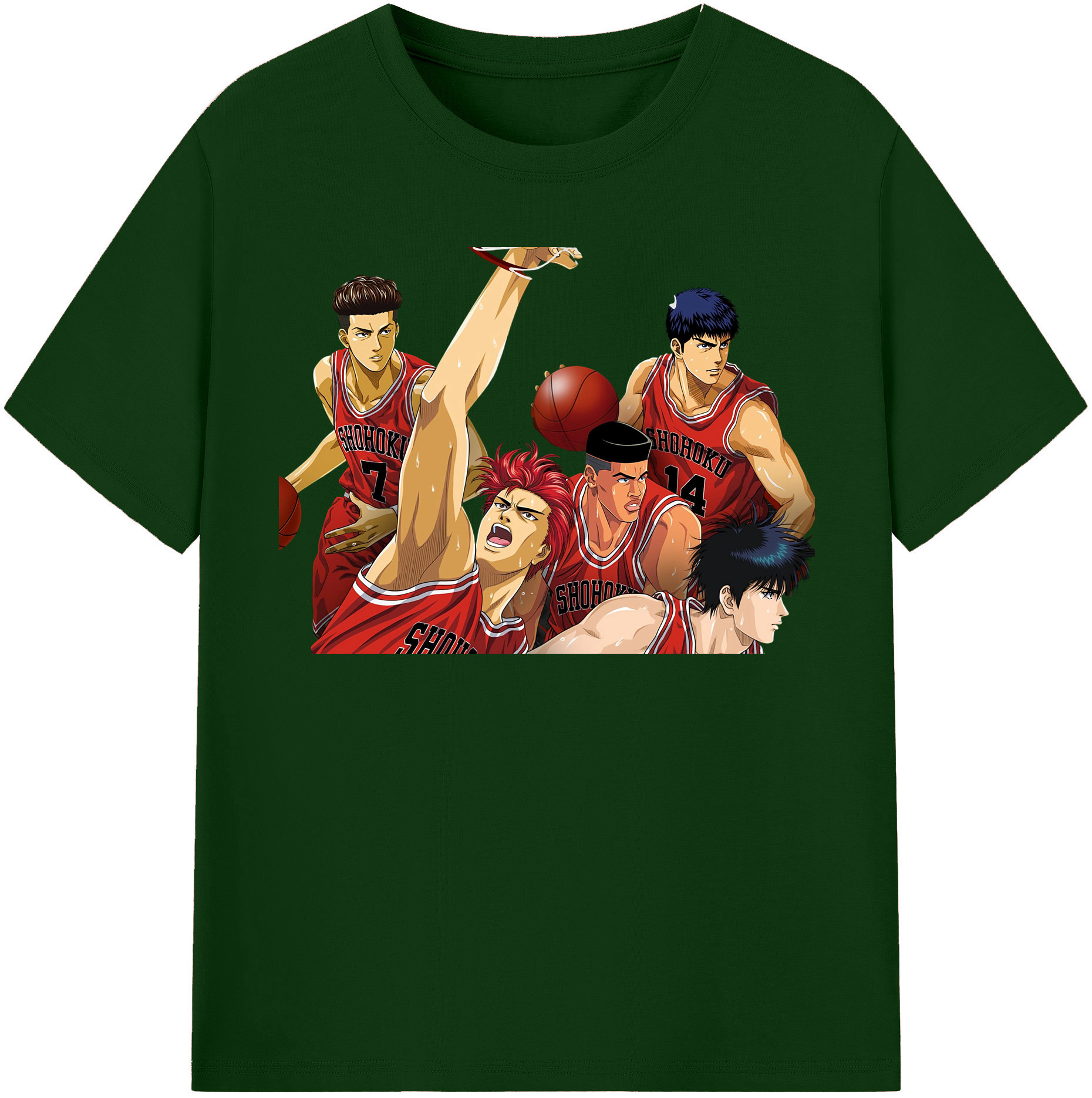 （画像用） SLAM DUNK／スラムダンク 綿100％半袖Tシャツ（フロントプリント）